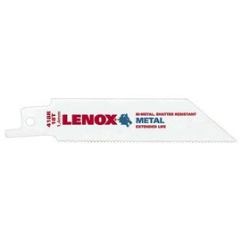 5 Pack Lenox 20553-S418R 4" x 3/4" x 0.035" 18-TPI Metal Cutting Bi-Metal Reciprocating Saw Blade Single Carded