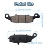 Yerbay Brake Pads Front/Rear Kit for Kawasaki VN900 Vulcan Classic