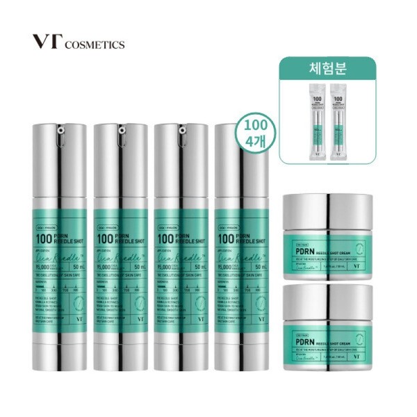 VT PDRN Riddle Shot 100 50ml x 4 + Cream
