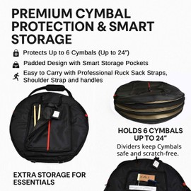 Joymaney 24" cymbal bag (Rucksack)
