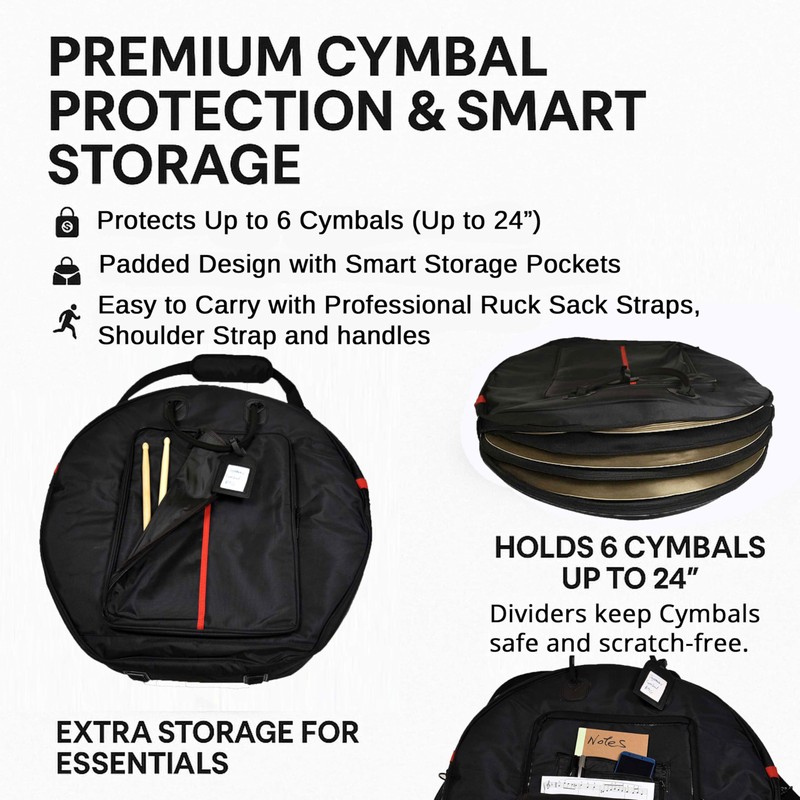Joymaney 24" cymbal bag (Rucksack)