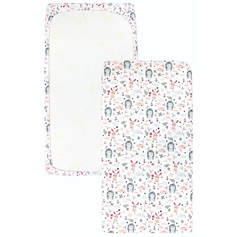 TupTam Baby Fitted Sheet for Baby Cot Bed Pack of