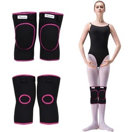 Bezioner Knee Pads Volleyball,Thick Sponge Anti-Slip,Dance Knee Pads for Women Yoga Basketball Football Youth Girls Black and Pink M