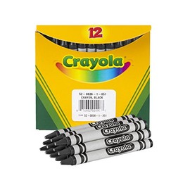 Crayola CYO520836051 Regular Crayon Single Color Refill, 12 Count - Black