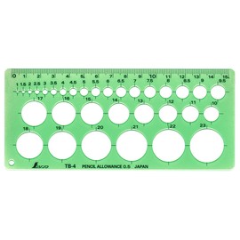 sinwa測定 Template Circle Ruler Small 66005