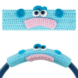 Geekria Kopfbandabdeckung aus Strickstoff, kompatibel mit Bose QC45, QC35 II, Sony WH-1000XM4, Beats Solo4, Studio3, JBL Tune 720BT Kopfhörer, einfache Selbstmontage, Blau