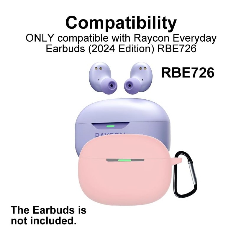smaate Silicon Case Cover Compatible with Raycon Everyday Earbuds (2024