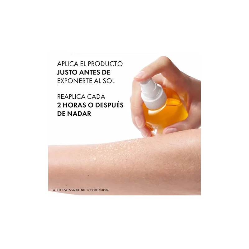 Agua Solar Protectora Corporal Hidratante con Ácido Hialurónico y Vitamina