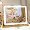 ROLOVE Vanity Mirror with Lights 22"x18", Lighted Makeup Mirror with