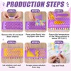 100 Pcs Lip Balm Tubes with 2 Filling Tray and