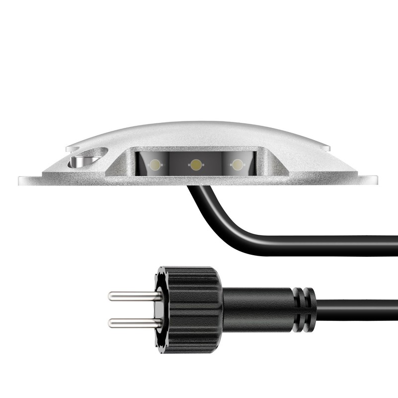 ledscom.de LED Ground Light, waymarker BUNDA for Outdoor, IP67, 4-lamp,
