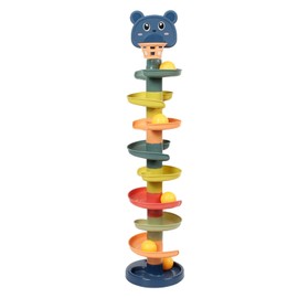 VINGVO Ball Ball Tower, Interactivo Baby Ball Drop Tower Colores Brillantes para Niños Pequeños (9 Capas con 9 Golfs Tamaño Libre)