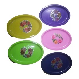 Plásticos genéricos Plato Tampiqueño D Plástico Plato Ovalado Grande 28cm, 10pz