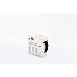 Orfit Elastic Soft Velvet Edging Strip, Black