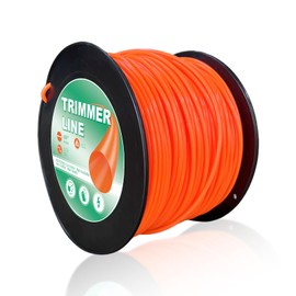 Hongvchang 095 Weed Eater String Trimmer Line of 843 Feet, 3-Pound Round Weed Wacker String for Universal Replacement, Heavy Duty Commercial Grade Premium Nylon Trimmer Line (Orange)