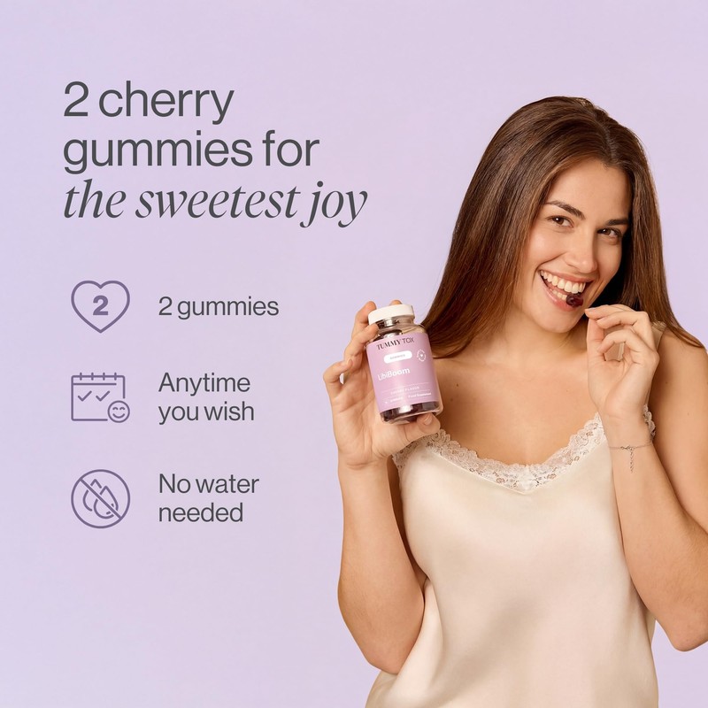 Tummy Tox LibiBoom Gummies for Women, 60 Gummies