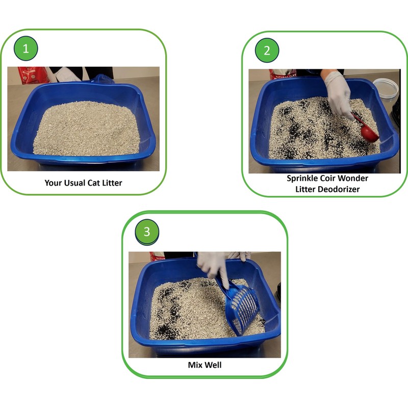 Coir Wonder Cat Litter Deodorizer – 2.2 Lb Activated Charcoal