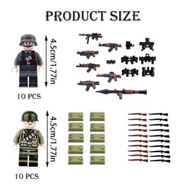 Toy Soldiers Army Toys Set, 1.77 Inch Military Figures for Kids, Army Men for War Games and Educational Play, for Durable Use, Perfect for Collection and Strategy Games
