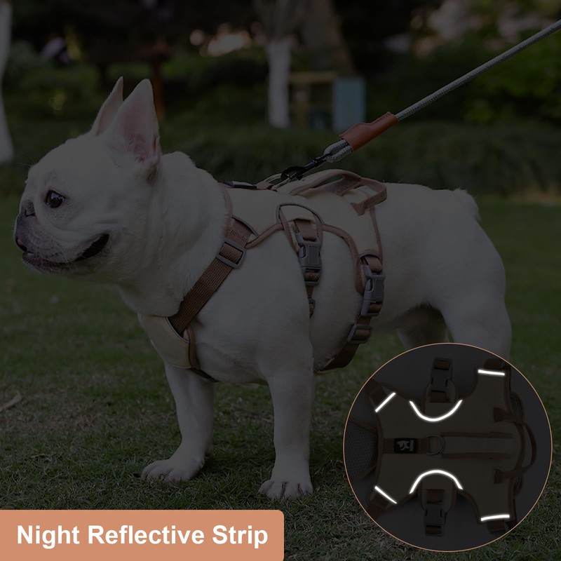 Wisebom Multi-Purpose Dog Harness, Escape Proof Anti-Pull Dog Harness, Anti