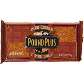 Trader Joe's Pound Plus Bittersweet Chocolate with Almonds 17.6 oz.
