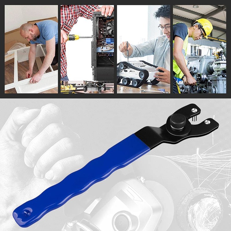 Angle Grinder Adjustable Spanner, Universal 10-52mm Pin Key Wrench Lock-Nut