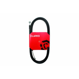 Clarks Front Brake Cable - 2m Universal Stainless Steel Brake Wire for Front Brakes for Mountain Bikes (MTB), Hybrid and Road Bikes, Black