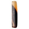 Golddachs Horn Comb, geteilt gezahnt, 18.5 cm