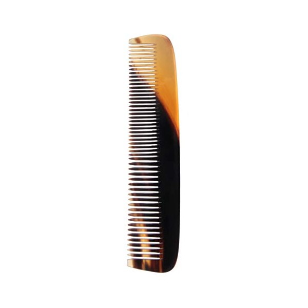 Golddachs Horn Comb, geteilt gezahnt, 18.5 cm