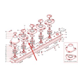 Set of Two (2) 46291 Right Hand Blade for Gribaldi Salvia DM Series Disc Mowers