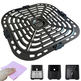 CyHiThai Air Fryer Crisping Plate for Instant Pot Vortex Plus 6 in 1 6QT XL Air Fryer, Premium Air Fryer Grill Plate Pan Rack Tray Insert Grate Grid Shelf for 6QT Instant Air Fryers, Dishwasher Safe