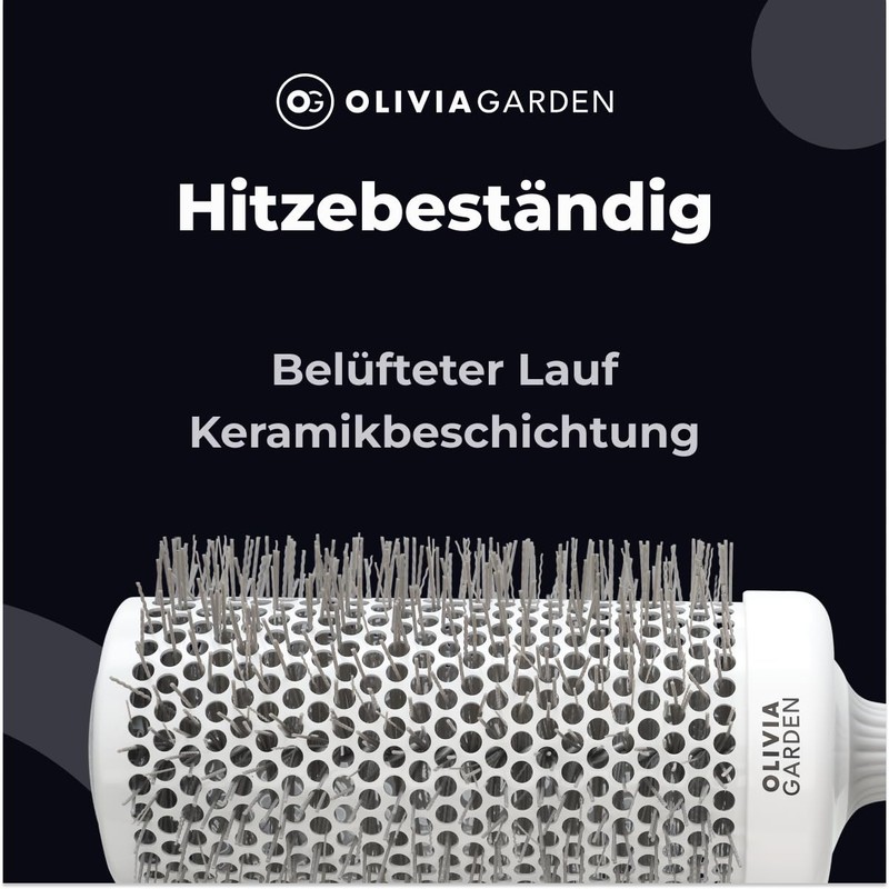 Olivia Garden - Expert Blowout Speed White and Grey Hairbrush