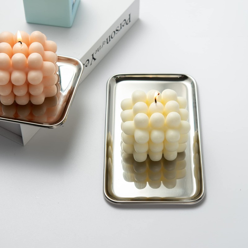 IMEEA トレー トレイ キャッシュトレイ 小物入れ アクセサリートレイ コイントレイ 鍵おき 小物置き ステンレス