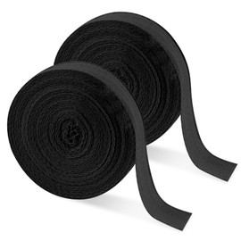 Vaktop 2 Rolls Bias Binding Tape Cotton 30 m x 20 mm Black Cotton Tape for Sewing DIY Craft Decorations Sewing