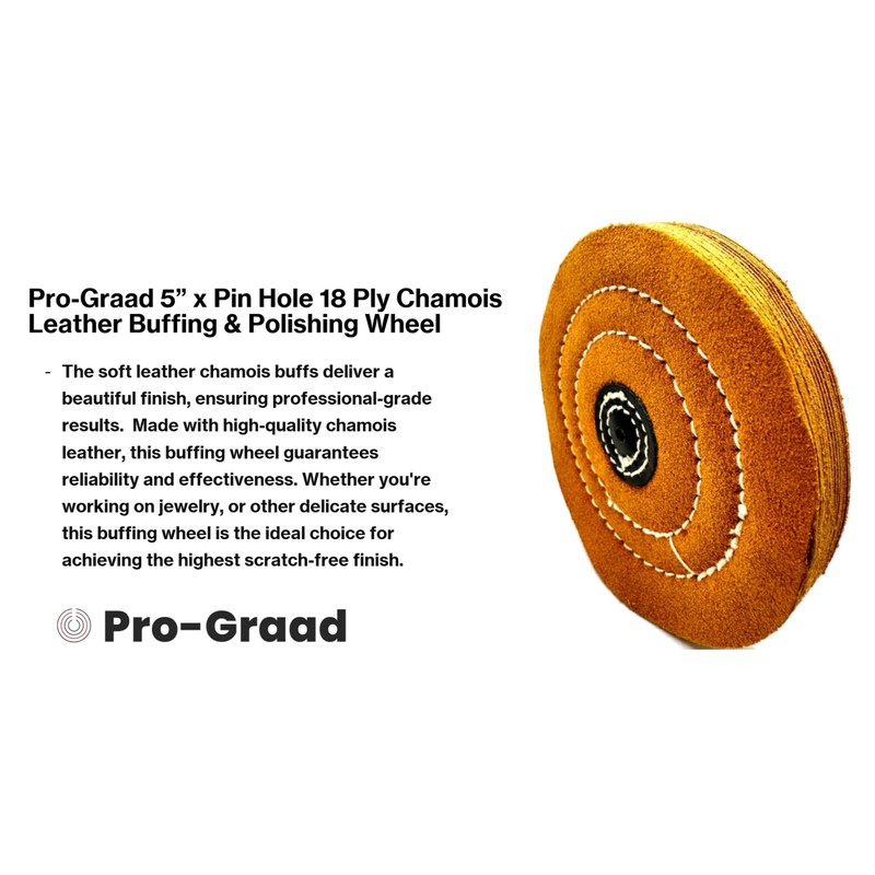 Pro-Graad 1 Pack 5” x Pin Hole 18 Ply Chamois