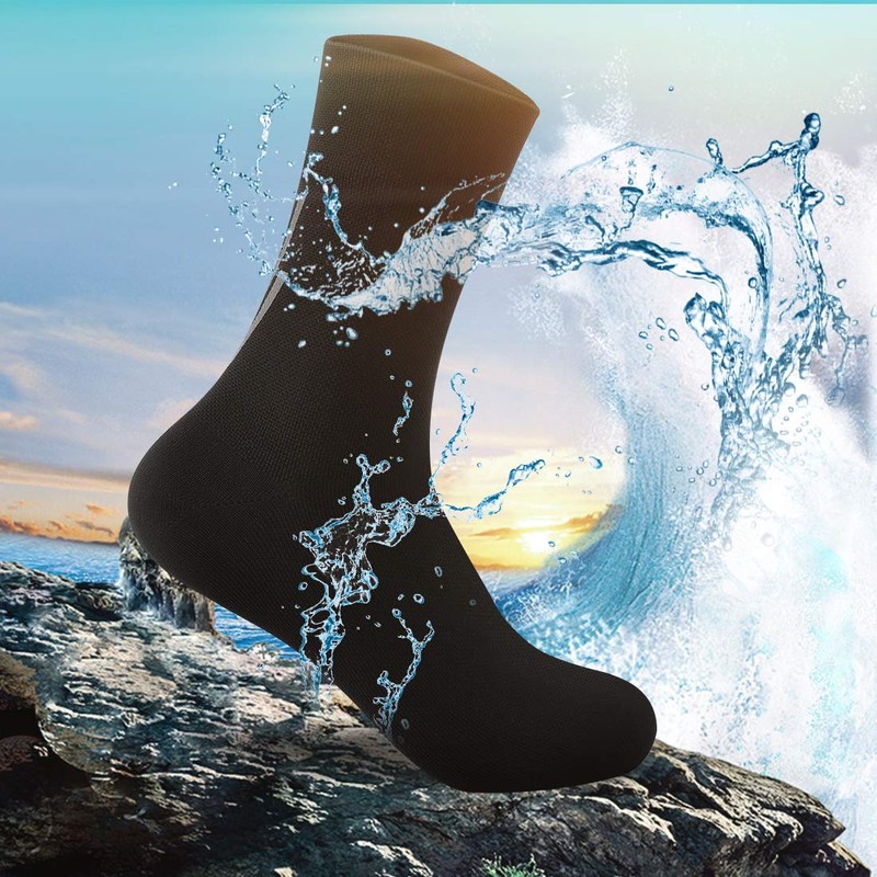 RANDY SUN Merino Wool Waterproof Socks, Fully Waterproof, For Fishing,