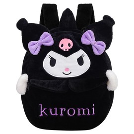 HAJXXMM Kurromi Plush Bag Kawaii Backpack,Cute School Children Anime Bag Cartoon Schoolbag Plush Backpack Mini Backpacks Cute Lolita JK Figure Backpack School Handbag