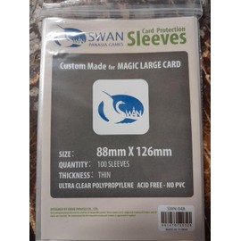 Swan Card Sleeves (88x126mm) - 100 Pack, Thin Sleeves - Cutthroat Caverns