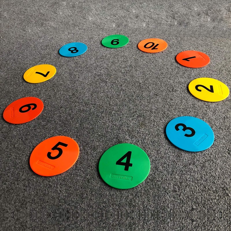 Eco Walker 4inch Mini Floor Spot Markers for Classroom Preschool