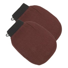BIUDECO 2pcs Exfoliating Shower Mitts Body Scrubbing Gloves for Gentle Exfoliation Bath Towels for Deep Cleansing and Skin Massage for Refreshing Shower Experience