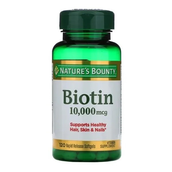 Natures Bounty Biotina, 10000 Mcg, Suplemento Que Ayuda A Mantener