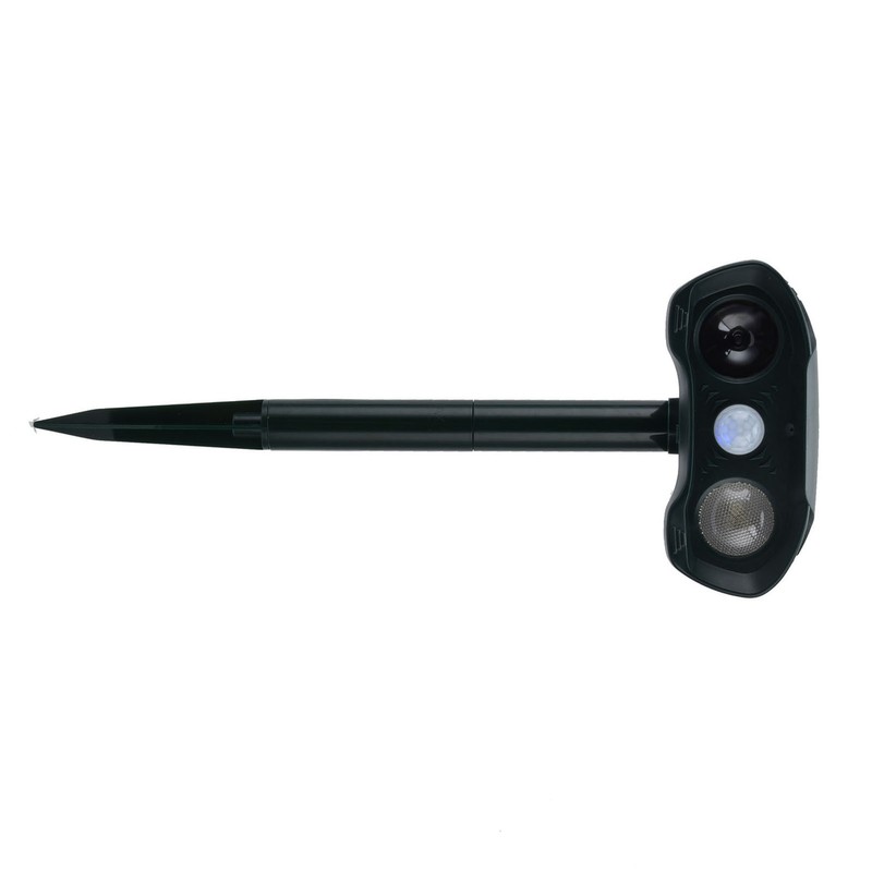 Ultrasonic Animal Repeller Solar Powered Cats Dogs Mouse Repellent for