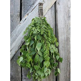 SaunaGoods Birch + Juniper Organic Sauna Whisk Made Banya Wenik Venik Broom