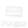 Operitacx 24grids Transparent Nail Art Organizer Box for Manicure Tools