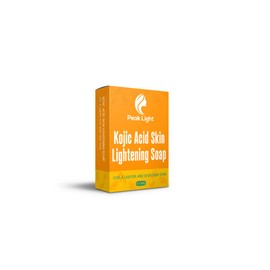 2 x 65G Peak Light Kojic Acid Skin Lightning Soap Face Bar-Targets Dark Spots Gently heals acne impurities and eliminates red spots and scars–The Highest Grade of Pure Kojic Acid Soap