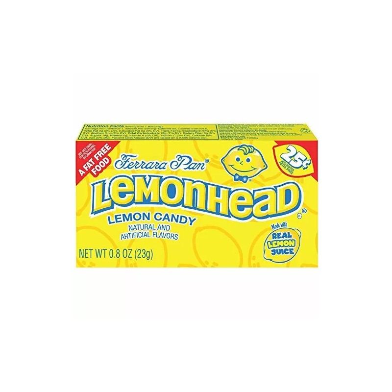 LEMONHEADS Lemonhead Hard Candy, 24 Count, 0.80 oz