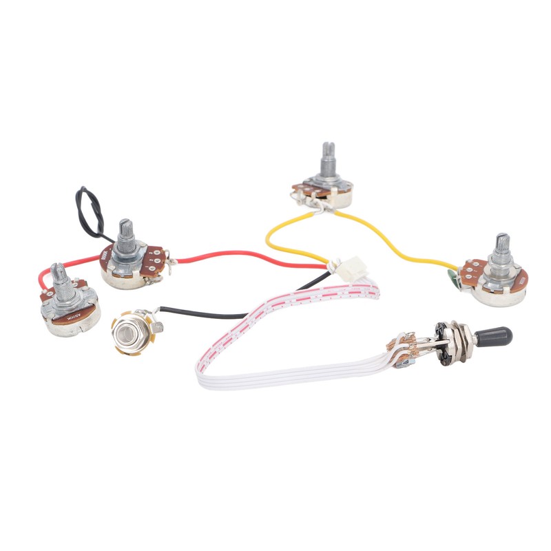 Electric Guitar Wiring Harness Kit 3 Way Toggle Switch 500K