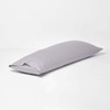 HOMESCAPES Grey Pure Egyptian Cotton Body Pillowcase 330 TC 500