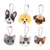 DEARMAMY 6pcs Cartoon Key Set Animal Identifier Covers Caps Kawaii
