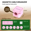 6+1Pack Magnetic Cord Organizer, Wire Holder Keeper Organizer Management, Easy