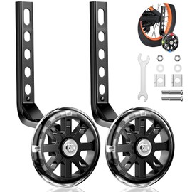 Uootach Stabilisers, Stabilisers Children's Bike, Universal Auxiliary Wheels, Bicycle Stabilisers, Stabilisers for Adults, Stabilisers Safety Stabilisers, for 12 14 16 18 20 Inch Single Speed Bike
